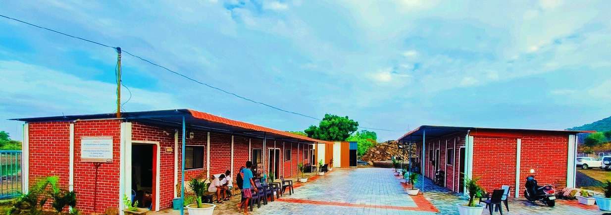 Yuvagram residential buildings and courtyard
